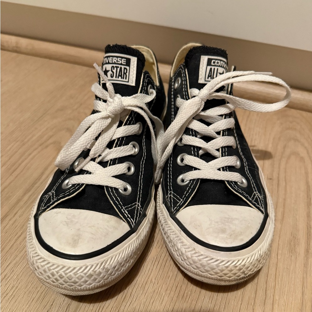 Converse Black and White Canvas Sneakers